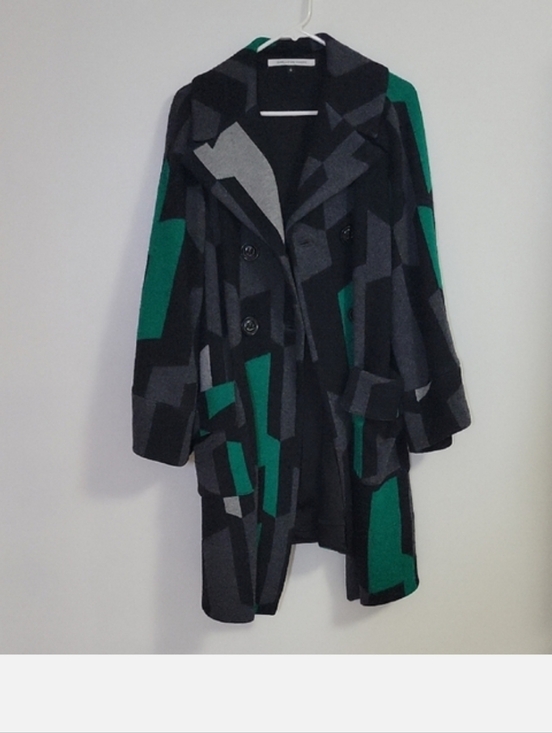 Diane Von Furstenberg Jackets & Blazers - DVF Gene Kelly Wool-Silk Jacket Coat in Black